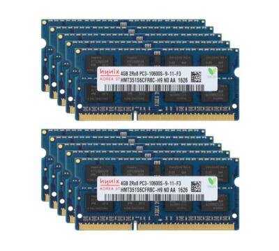 Hynix 10pcs 4GB 4G DDR3 1333 MHz PC3-10600S 204 PIN SODIMM Laptop Memory RAM #N