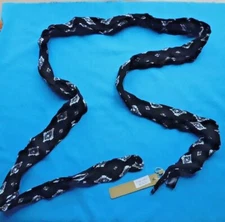 JUSTIN&TAYLOR WOMEN'S INFINITY SCARF IN BLACK & WHITE NEW 72" LONG WRAP AROUND