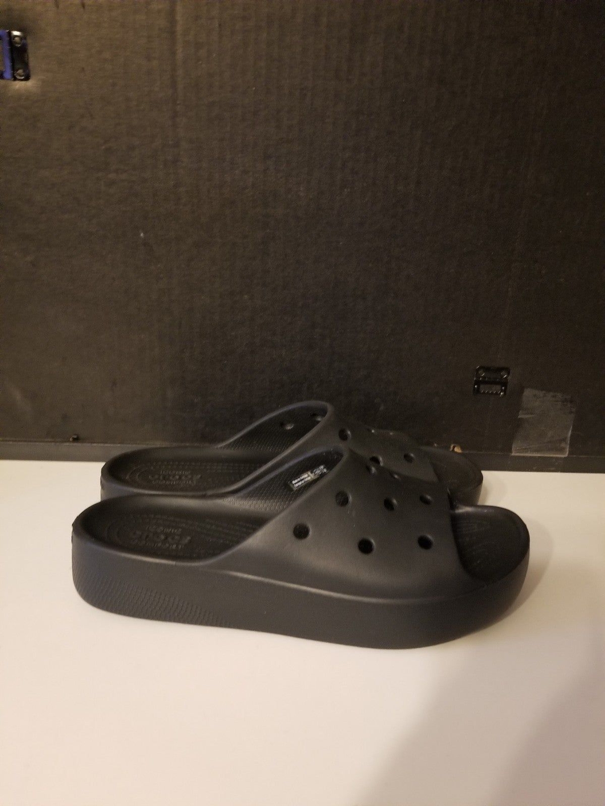 Crocs classic platform slide sandal black 8 208180 | eBay