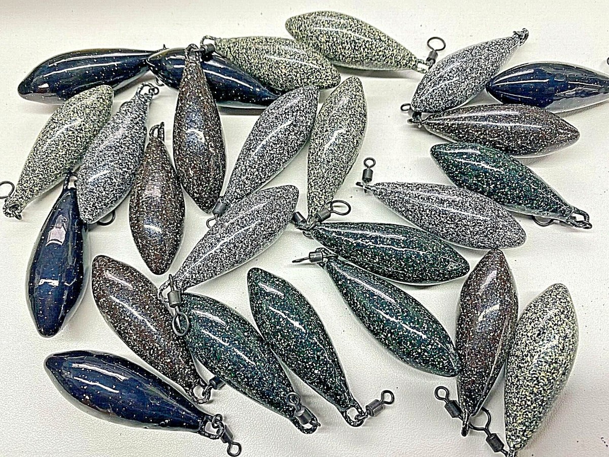 MIXED DISTANCE LEAD WEIGHTS SINKER textured smooth Carp