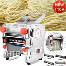 550W Electric Pasta Maker Noodle Machine Dumpling Skin Roller Stainless Steel 