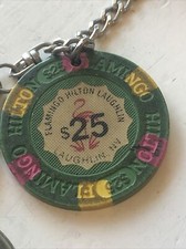 Flamingo Hilton Poker Chip Pocket Watch