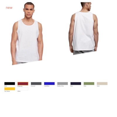 Build Your Brand Basic Tank BYBB011 Herren Tanktop Single Jersey Regular Fit