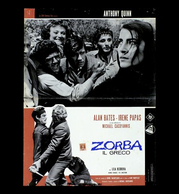 ZORBA IL GRECO fotobusta poster Cacoyannis Irene Papas Alan Bates the Greek DA28