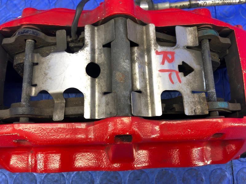 2016-2021 MCLAREN 570S OEM FRONT RIGHT CARBON CERAMIC BRAKE CALIPER RED