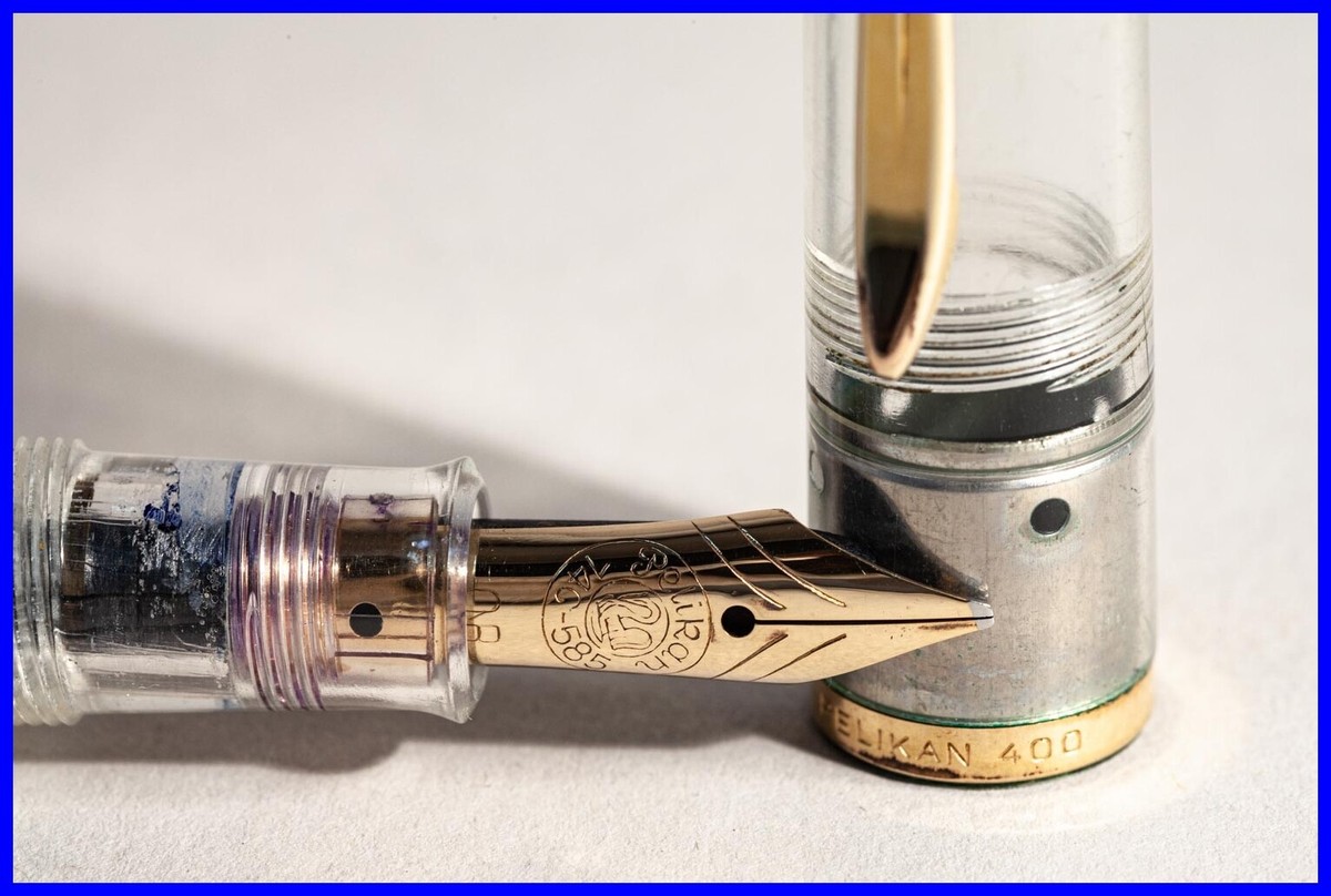 1950s PELIKAN 400NN DEMONSTRATOR piston filler original OB 14ct