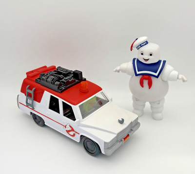 Ghostbusters Ecto-1 Marshmallow Man Slimer Mattel 2016 Leuchtet