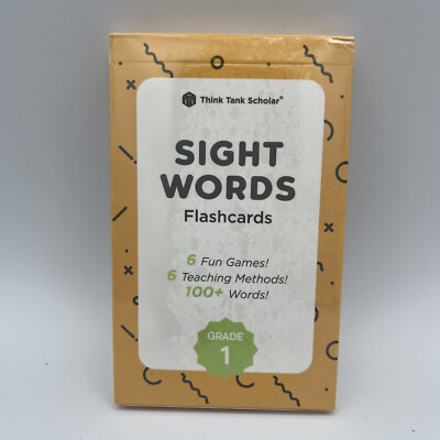 Sight Word Flashcards 100+ Words - New/Sealed - 1st Grade - Think Tank Scholar