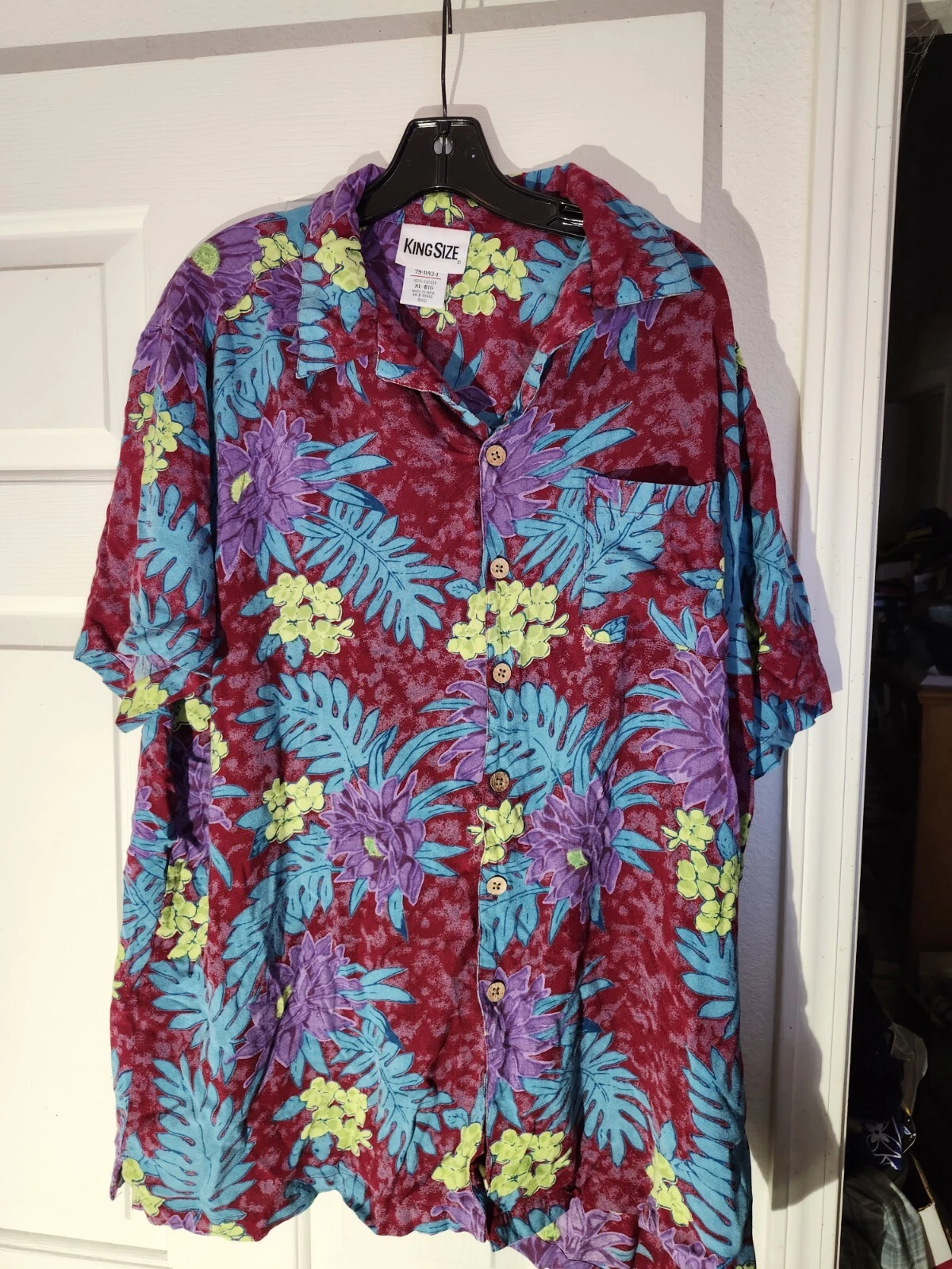 'KING SIZE' Hawaiian Shirt In XL-BIG... 'Great Colors'...FAST SHIPPING!!
