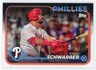 2024 Topps Factory Team Set Kyle Schwarber Philadelphia Phillies #PHI-8