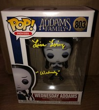 Lisa Loring Wednesday Addams Family Signed Autographed Funko Pop PSA RIP E9