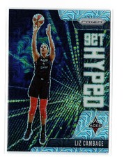2021 Panini Prizm WNBA LIZ CAMBAGE GET HYPED INSERT MOJO PARALLEL #8 ACES /25