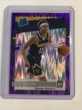 2020-21 Donruss Optic RJ Hampton Purple Shock Prizm RC #174 Nuggets A-35
