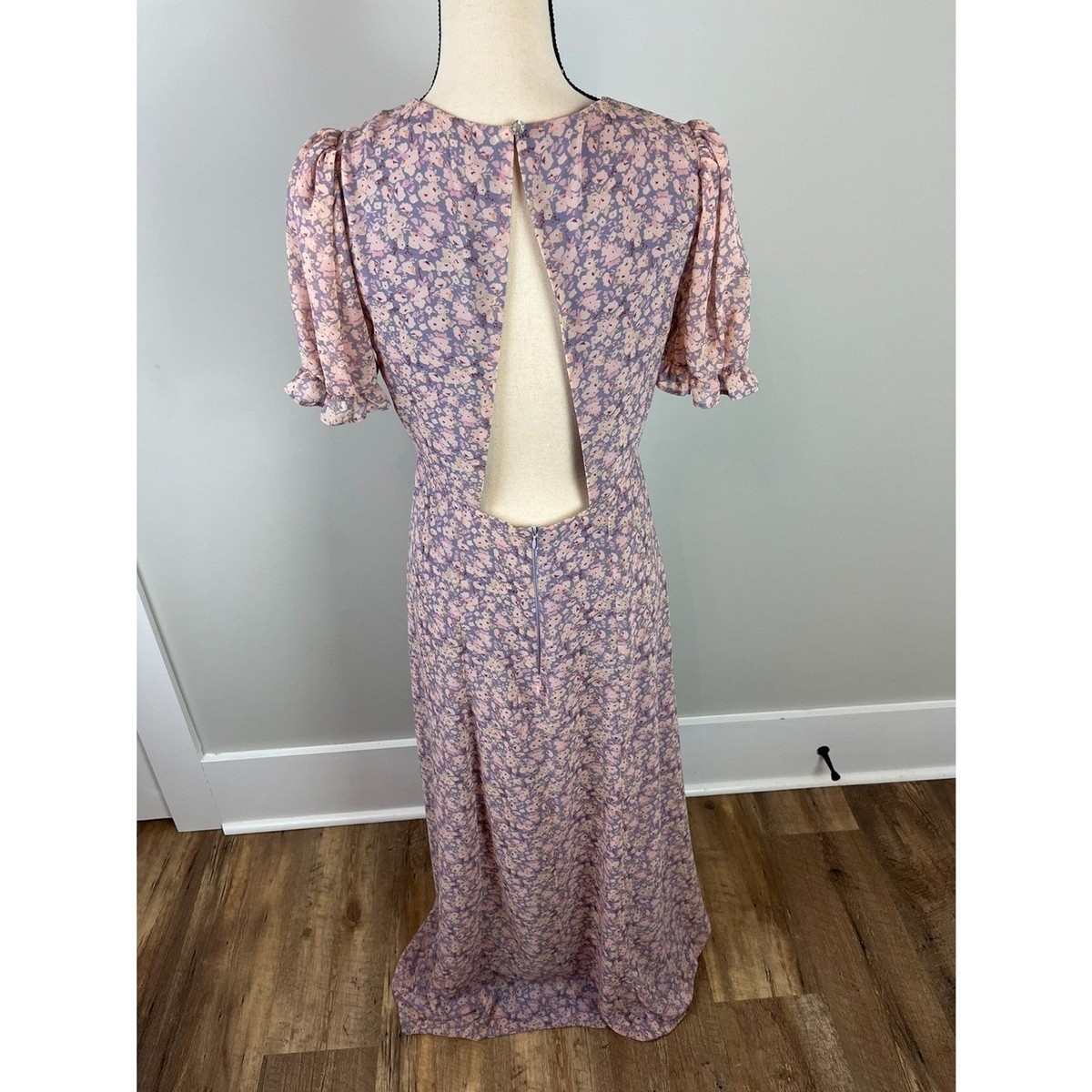 knee length dresses for ladies Rent River Island Black Sequin Floral Bodycon Maxi Dress main image 0
