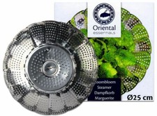 Dampfgareinsatz Dampfkorb, Ø 25cm Durchmesser, Dämpfeinsatz Dampfgarer Dampfgare