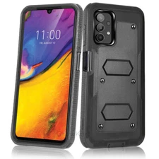 RUGGED SHOCKPROOF TANK ARMOR Hybrid Phone Case Cover + BUILT-IN SCREEN PROTECTOR