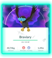 ✨Pokemon GO Shiny Hisuian Braviary exchange Registered or Ultra Friends (30days)