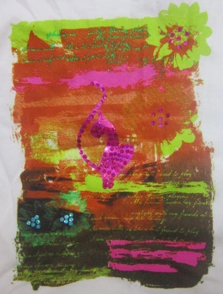 全新带标签设计师 Baby Phat 婴幼儿女孩象牙白亮片猫装饰 T 恤 18 个月 — 第 2/4 张图片