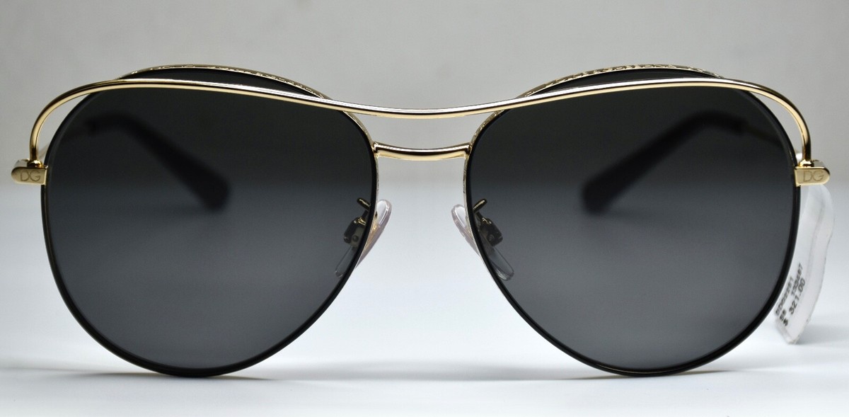 DOLCE & GABBANA DG2261 1334/87 GOLD/BLACK GREY PILOT  display picture 3