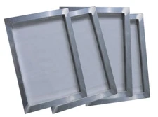4 pcs Aluminum Screen Frames 7.5" x 10" with 180 mesh Stretched Screen DIY Tool