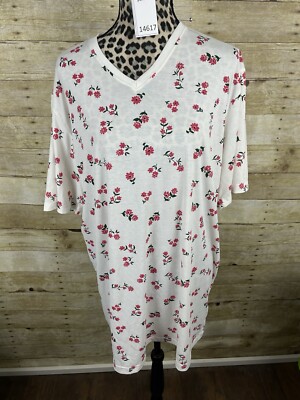 LuLaRoe Women's Size XL Devin V-Neck Short Sleeve Shirt  NWT, Give Me Liberty