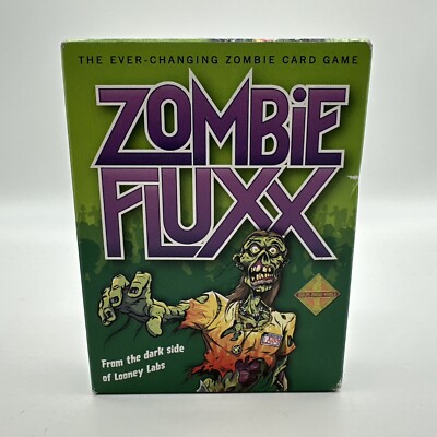 Zombie Fluxx The Ever Changing Card Game Looney Labs For 2 to 6 Players Ages 8+