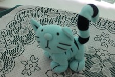 Vintage Pilchard The Cat Soft Plush Toy Beanie - Bob The Builder - Collectable
