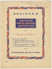 Percy Grainger/Paese Giardini Britannico Folk-Music Impostazioni Nr 22 Piano
