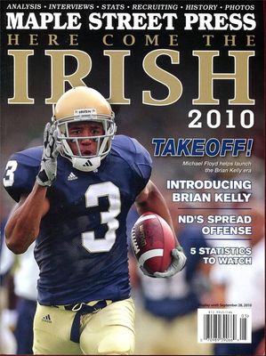 Notre Dame Fighting Irish Michael Floyd 2010 Here Come The Irish Magazine 