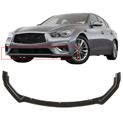 FOR 18-24 INFINITI Q50 BASE REAL CARBON FIBER FRONT BUMPER BODY