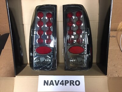 NEW 97-03 For Ford F150 1999-2007 F250 F350 SD smoke LED Tail Light Pair #NB6