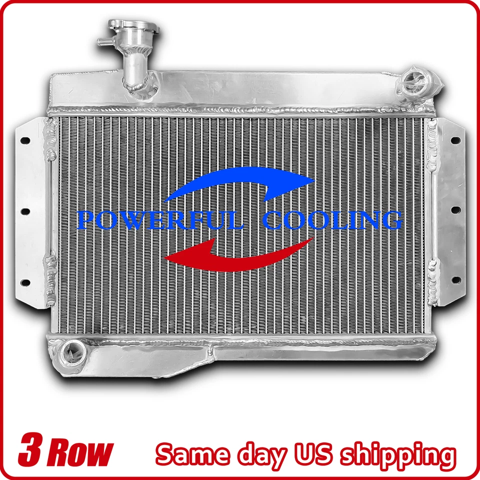 Radiador de aluminio para 1963-1968 MG MGB GT/ROADSTER/BASE 64 1965 1966 1967 2 filas Foto 2 de 4