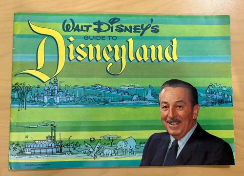 Walt Disney's Guide to Disneyland 1964 Guide Map of Park Color Photos 28pg VGC