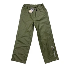 Helly Hansen Pants Mens M Medium Green Mandal Waterproof Rain Workwear Outdoor