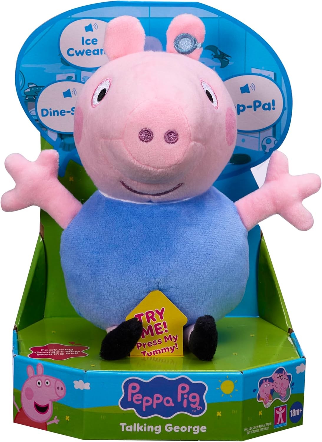 Peppa Pig Talking George Plush Toy With Speech & Sound Effects
