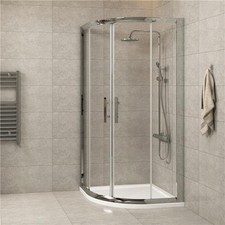 700 x 700mm Quadrant Shower Enclosure and Tray Walk in Cubicle Glass Screen Door