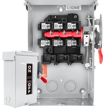 30 Amp Disconnect Switch,3 Pole Safety Switch,Non-Fusible,Indoor Outdoor,Meeting