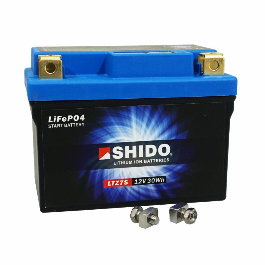 Batterie 12v lithium ion Shido LTZ7S prête à l'emploi et ultra légère