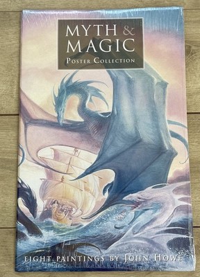 Brandneu Versiegelt Mythos & Magie Poster Sammlung von John Howe Fantasy Kunst