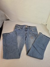 Juniors Size 13 Y2k Style Gold Bling Jeans Denim Bottoms Pants