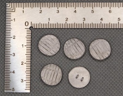 25 mm Dark Ages, Mittelalter verschiedene Schilde x 5 (DIH149)