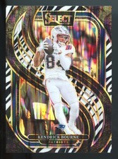 2024 Select Kendrick Bourne #176 Premier Zebra Prizm New England Patriots