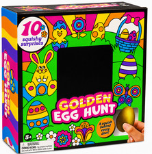 Golden Egg Hunt Easter Squishy Surprise Set 10-Piece Fidget Toy