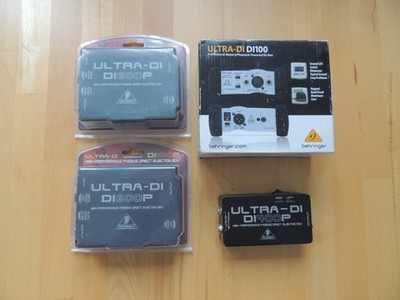 4x BEHRINGER Ultra-DI +++ DI100 +++ DI600P +++ DI400P