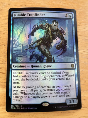 FOIL Nimble Trapfinder x1 Zendikar Rising 1x Magic the Gathering MTG
