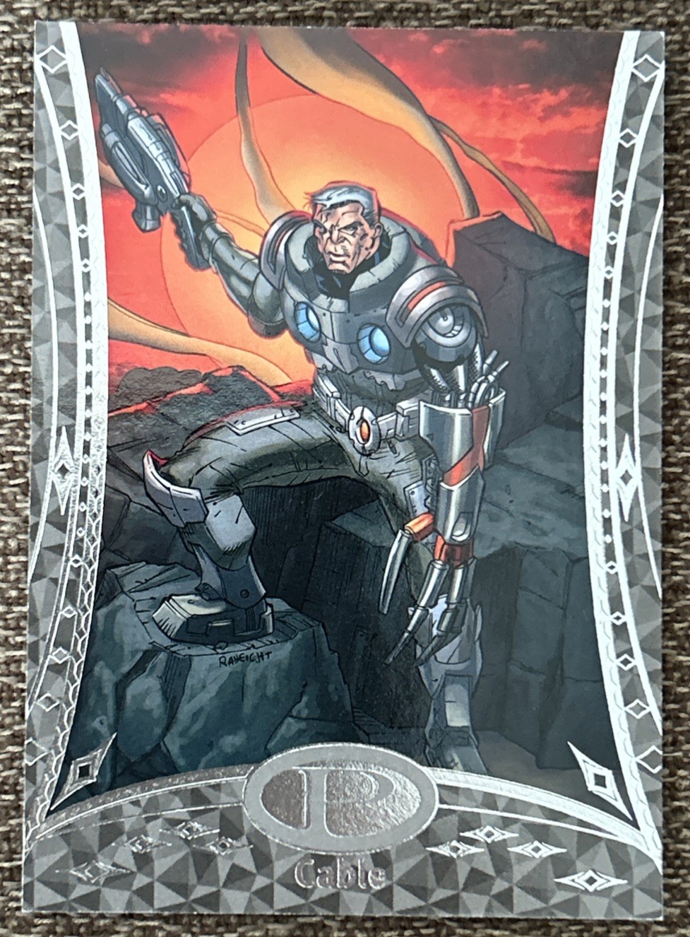 2014 Upper Deck Marvel Premier #23 CABLE Silver Trading Card #d /199 NRMT/MT
