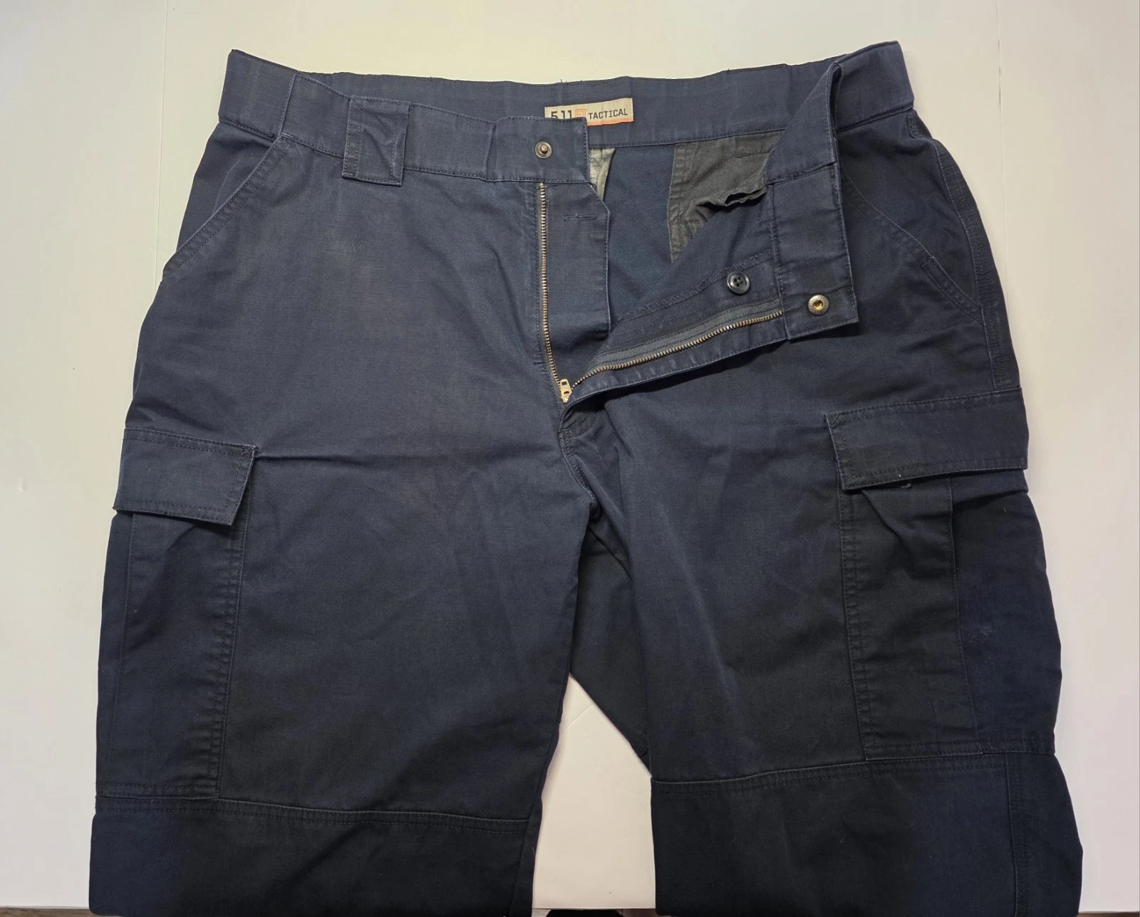 5.11 Tactical Mens Size 38 (XL) Navy Blue Rip Stop Cargo Pants