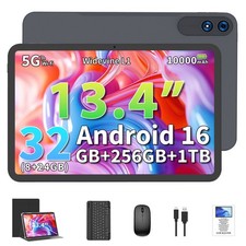 13,4 Zoll Tablet Android 16 10000mAh 32GB+256GB Octa Core Gemini AI 2026 …