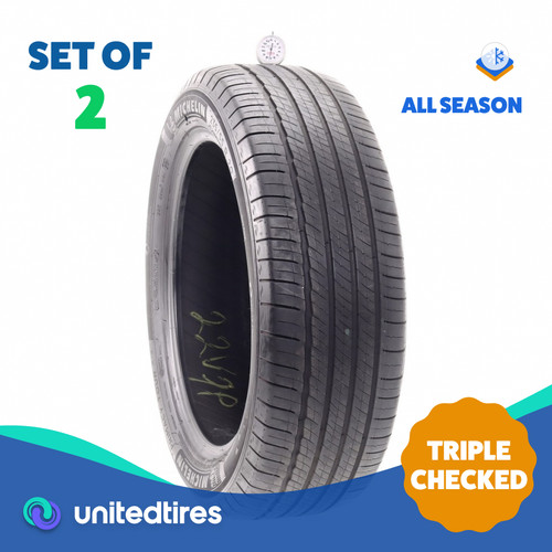 Set of (2) Used 235/55R20 Michelin Primacy Tour A/S 102H - 7.5/32