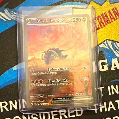 The Pokémon Company Great Tusk ex 246/198 SV01 SIR Full Art Holo EN 2023